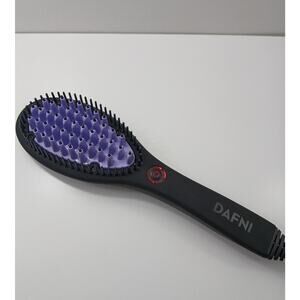 Dafni Brush Straightener DH1.0B Purple Heated Hair Brush